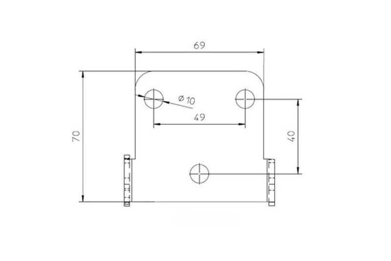HIGHSIDER License Plate Holder Universal - type 3 holder