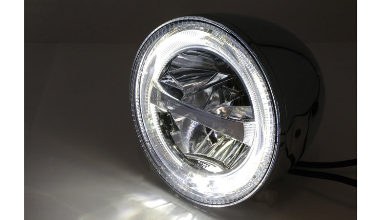 HIGHSIDER 5 3/4 Inch LED Head Light Circle, Chrome - 1108610002
