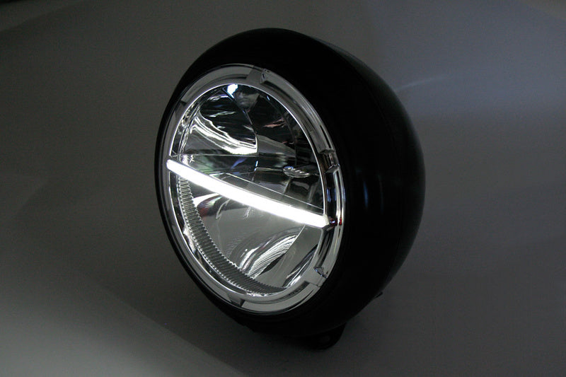 HIGHSIDER 7 Inch Voyage HD-Style LED Head Light, Bottom Mounting - 1108617002