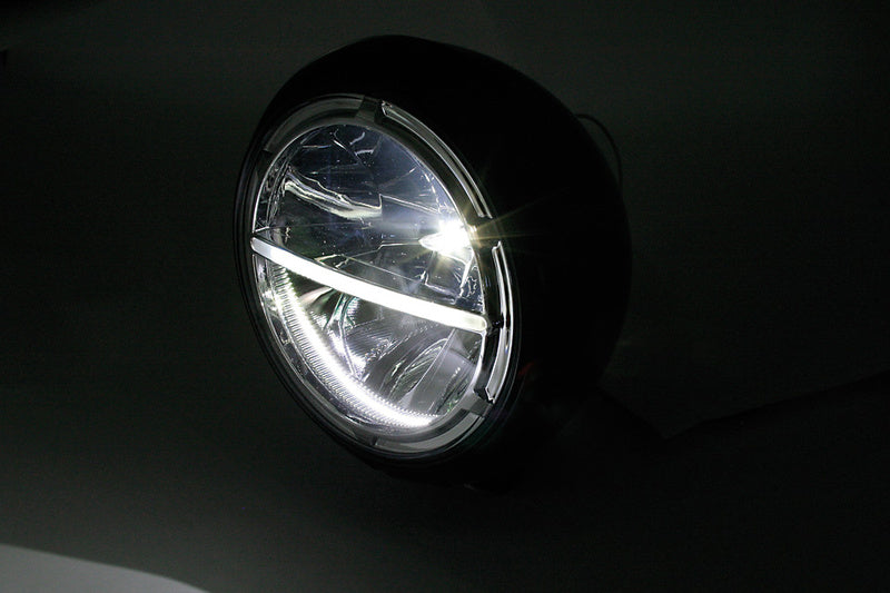 HIGHSIDER 7 Inch Voyage HD-Style LED Head Light, Bottom Mounting - 1108617002