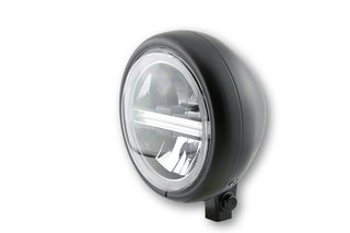 HIGHSIDER 5 3/4 Zoll LED Scheinwerfer PECOS Typ6 mit TFL, Schwarz Matt