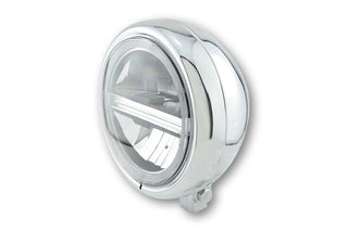 HIGHSIDER 5 3/4 Zoll LED Scheinwerfer PECOS Typ6 mit TFL, Chrom