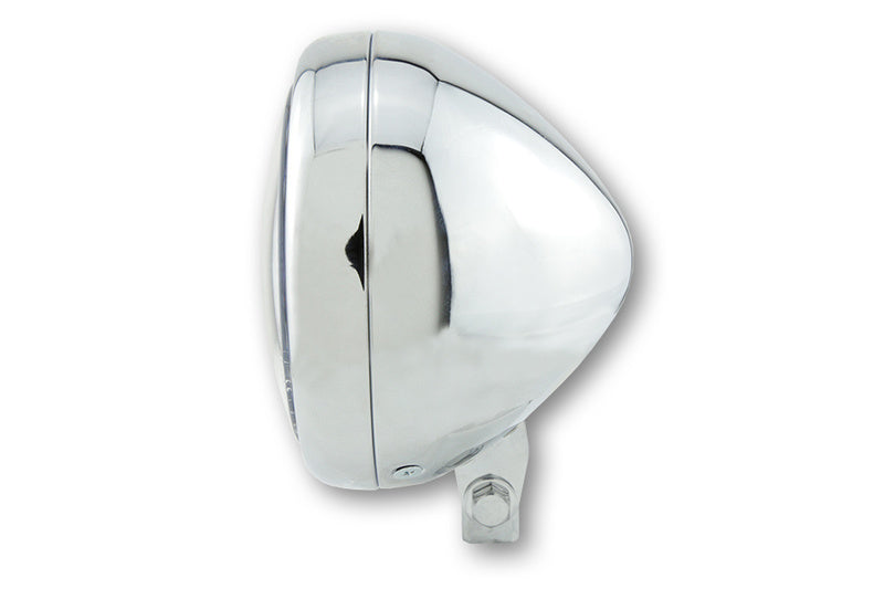 HIGHSIDER 5 3/4 Inch LED Head Light PECOS Type7 With Parking Light Ring, Chrome