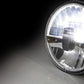 HIGHSIDER 7 Inch LED Main Head Light Frame-R1 Type3, Black, Bottom Mounting