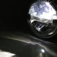 HIGHSIDER 7 Inch LED Main Head Light Frame-R1 Type4, Black, Bottom Mounting