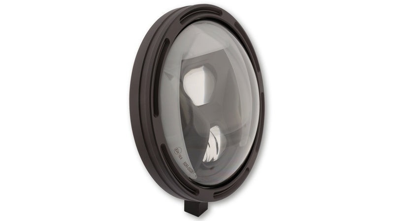 HIGHSIDER 7 Inch LED Main Head Light Frame-R1 Type8, Black, Bottom Mounting