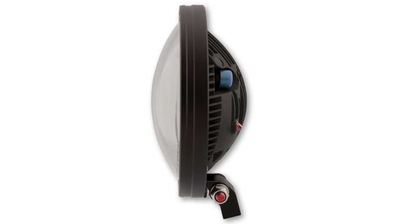 HIGHSIDER 7 Inch LED Main Head Light Frame-R1 Type8, Black, Bottom Mounting