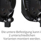HIGHSIDER 7 Inch LED Main Head Light Frame-R1 Type8, Black, Bottom Mounting