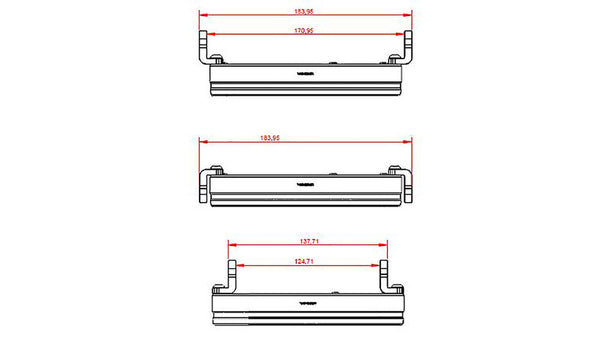 HIGHSIDER 5 3/4 Inch LED Head Light Frame-R2 Jackson, Black, Side Mounting