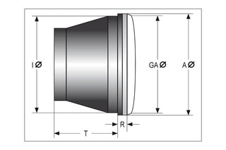 HIGHSIDER 5 3/4 Zoll LED Scheinwerfer Rahmen-R2 Typ10 - 1108634002