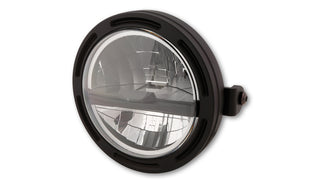 HIGHSIDER 5 3/4 Inch LED Head Light Frame-R2 Type5, Black, Lateral Mounting