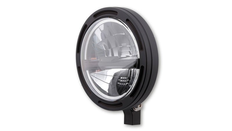 HIGHSIDER 5 3/4 Inch LED Head Light Frame-R2 Type5, Black, Bottom Mounting