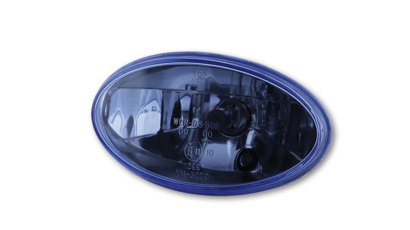 HIGHSIDER H4 Insert Oval, Clear Glass Tinted Blue, With Parking Light