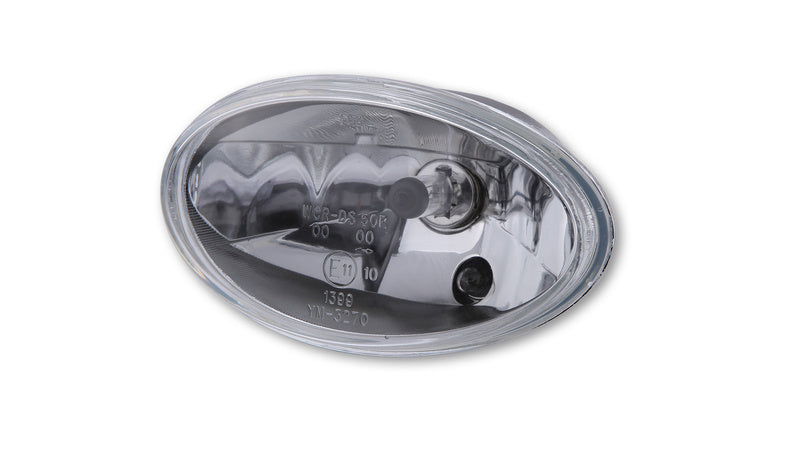 HIGHSIDER H4 Insert Oval, 160 x 90 mm, Clear Glass, 12V 60/55W, With Parking Light, E-Approved.