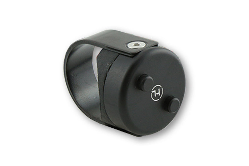 HIGHSIDER CNC Push Button CLASSIC, Black, 7/8 And 1 Inch Handlebars