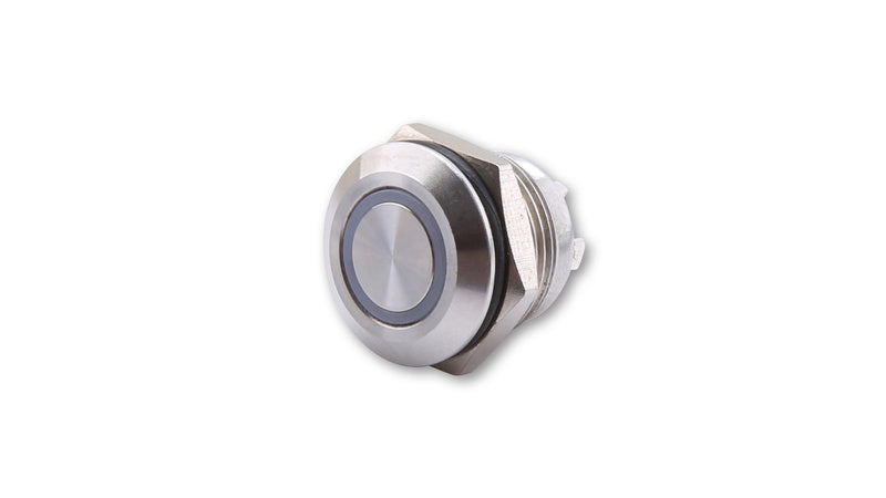 HIGHSIDER Pushbutton Stainless Steel With LED illuminated Ring In Different Colours (M12), (1pc) - 1108643003