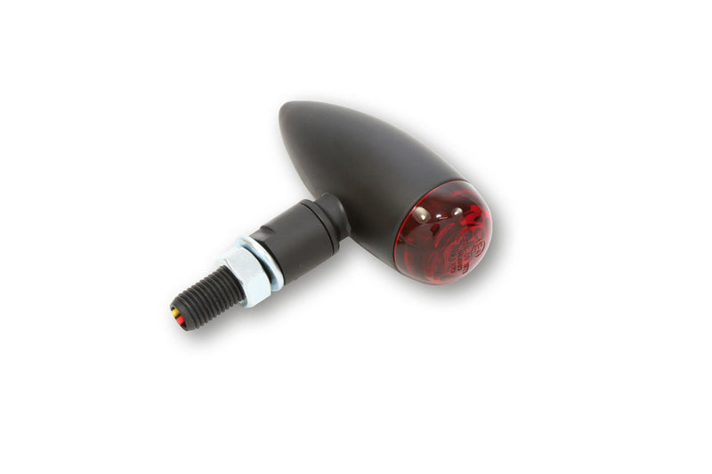 HIGHSIDER LED Taillight Micro-Bullet, Black, Red