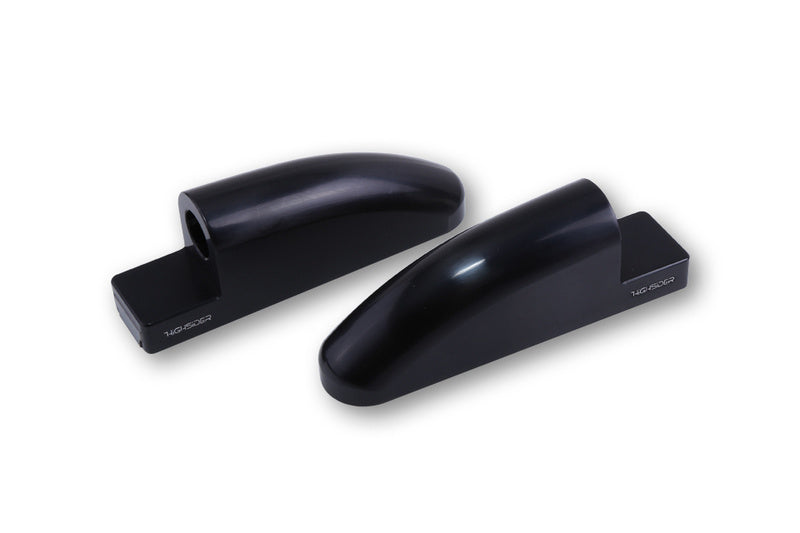 HIGHSIDER CNC faiRing Mirror Adapter FB-1 Long, Black, Set