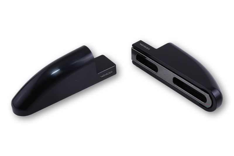 HIGHSIDER CNC faiRing Mirror Adapter FB-1 Long, Black, Set