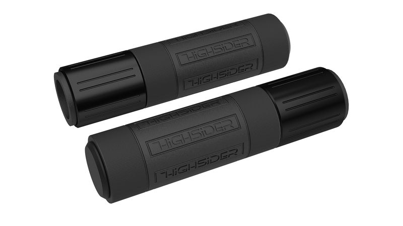 HIGHSIDER Conero Handlebar Grip Rubber, 7/8 Inch (22,2 mm), 132 mm, Black Matt