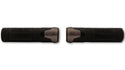HIGHSIDER Akron Handlebar Grip Rubber, 7/8 Inch (22.2 mm), 132 mm, Titanium