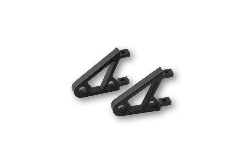 HIGHSIDER CNC Aluminium Lamp Holder XS, Black anodized, (pair)