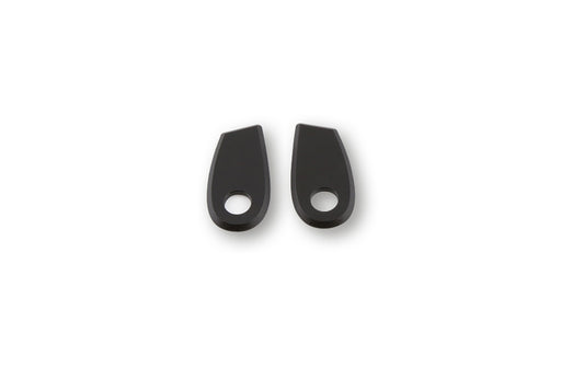 HIGHSIDER Aluminium Rear Indicator Mounting Plate s For BMW RnineT, Black, Set