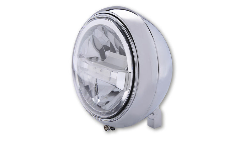HIGHSIDER 7 Inch LED Spot Light Yuma 2 Typ 4 With TFL, Chrome