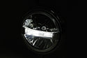 HIGHSIDER 7 Inch LED Spot Light Yuma 2 Typ 4 With TFL, Chrome
