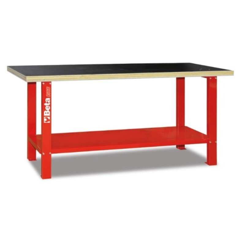 BETA  C56B Workbench with Wood Top - Red