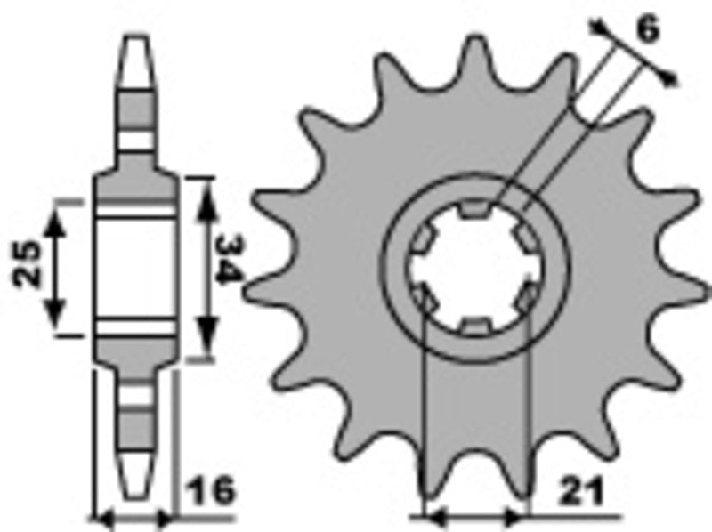 PBR Steel Standard Front Sprocket 2152 - 520 - 1108869002