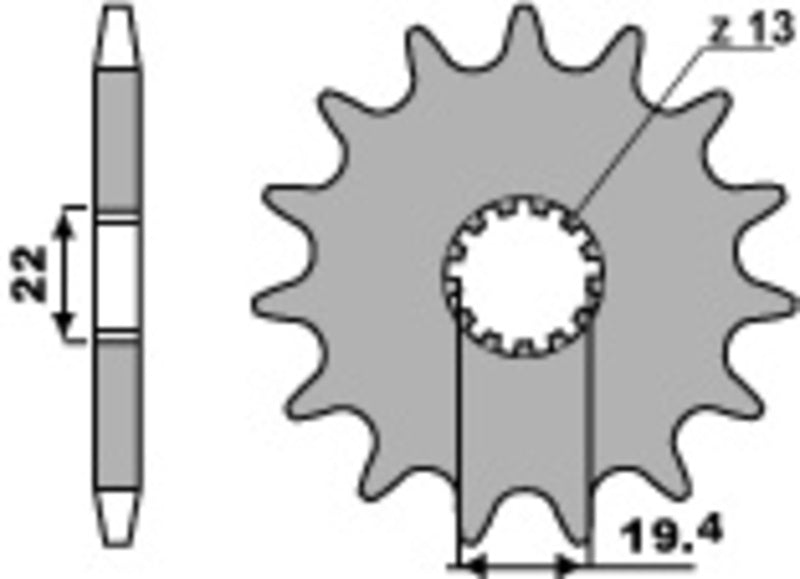 PBR Steel Standard Front Sprocket 439 - 530 - 1108888001