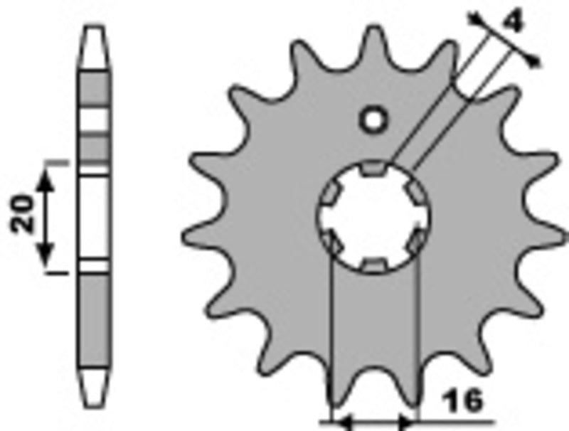 PBR Steel Standard Front Sprocket 546 - 420 - 1108891002
