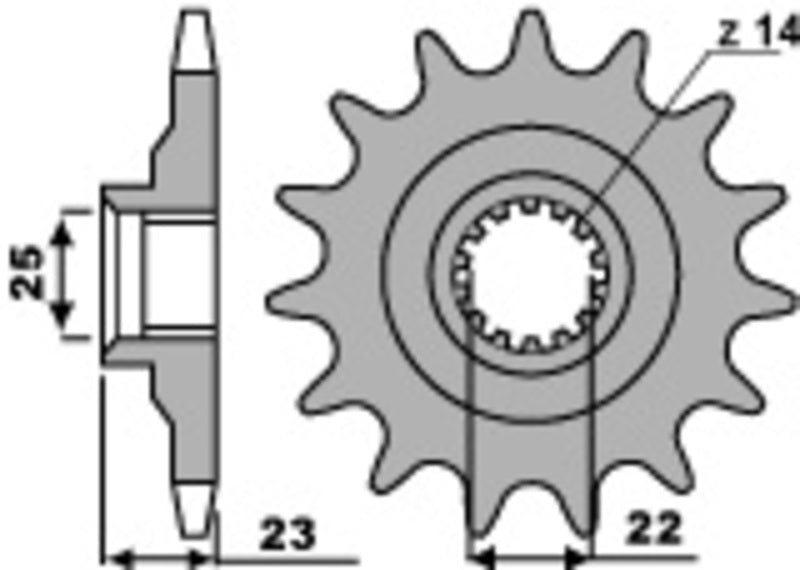 PBR Steel Standard Front Sprocket 548 - 520