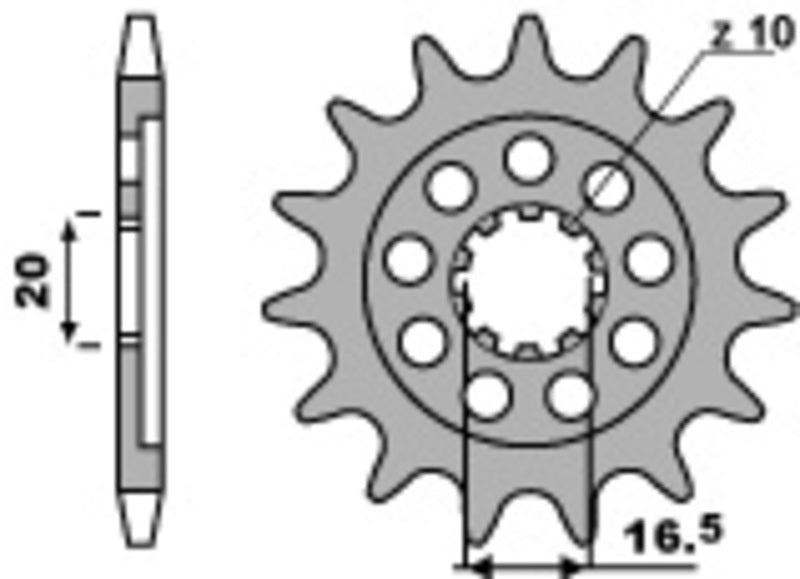 PBR Steel Self-Cleaning Front Sprocket 2117 - 520