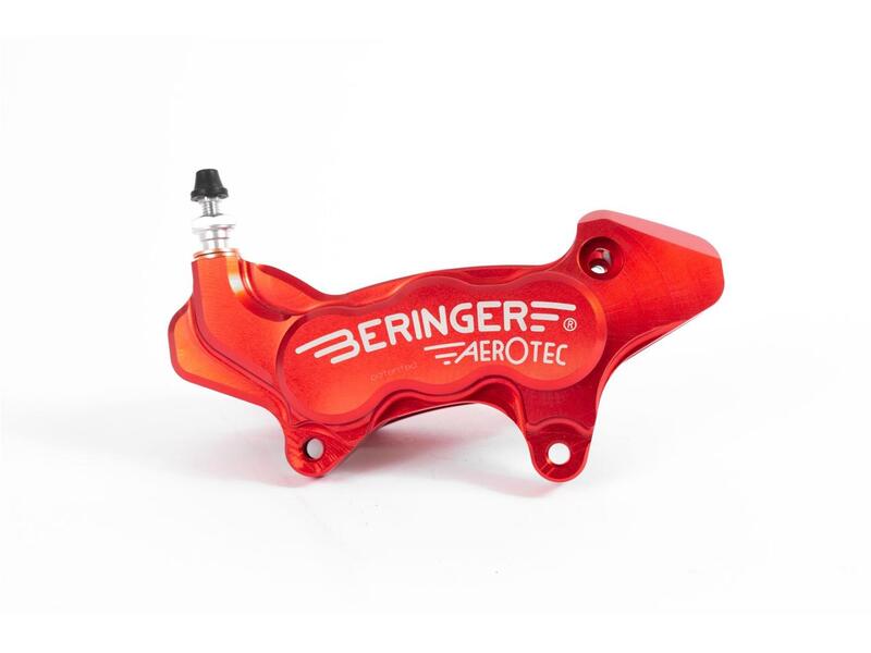 BERINGER AerotecÂ® Left Axial 6 Pistons Brake Caliper - Red