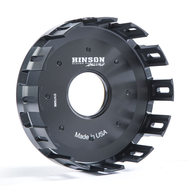 HINSON BilletproofÂ® Aluminium Clutch Basket with Cushions - Kawasaki KX450