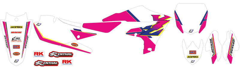BLACKBIRD Retro Complete Graphic Kit - Yamaha YZ125/250