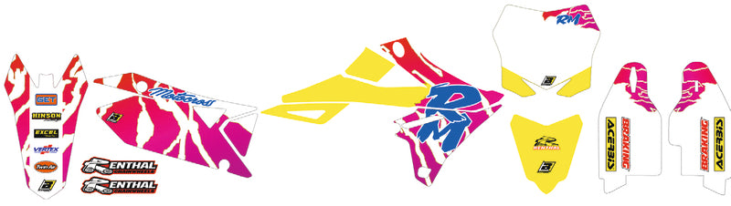BLACKBIRD Retro Complete Graphic Kit - Suzuki RM 125/250 - 1110340