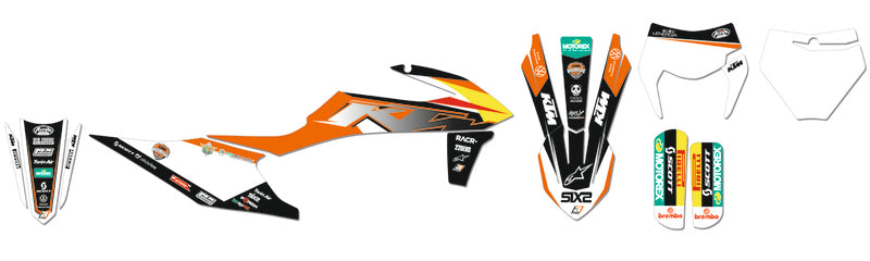 BLACKBIRD Replica Trophy 21 Complete Graphic Kit - KTM EXC/SX-SXF - 1110348