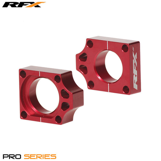 RFX Pro Rear Axle Adjuster Blocks (Red) - 1110390001