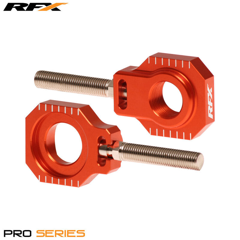RFX Pro 2 Rear Axle Adjuster Blocks (Orange) - 1110402001