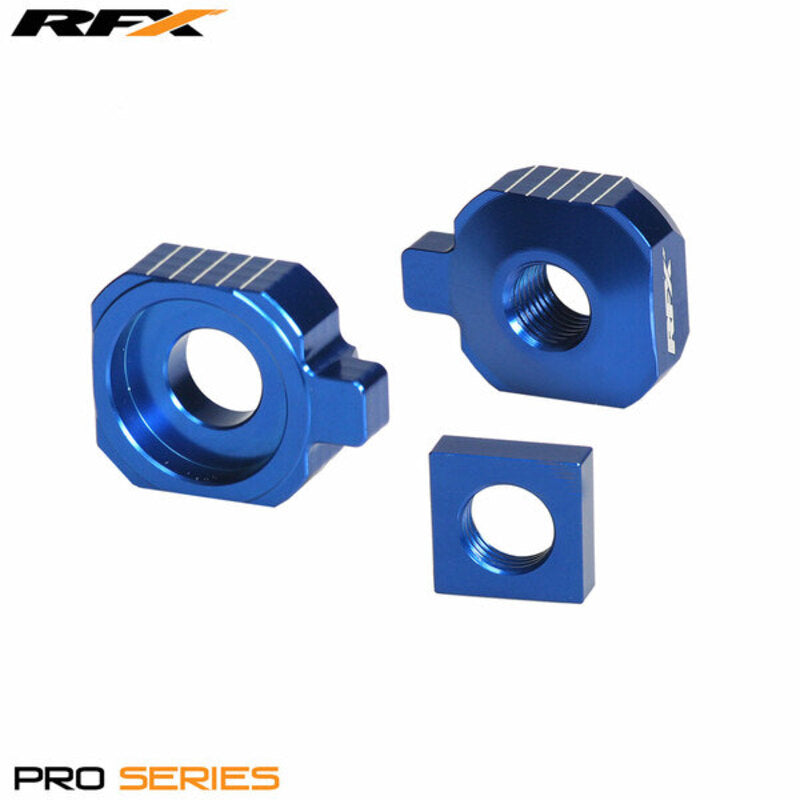 RFX Pro Rear Axle Adjuster Blocks (Blue) - 1110446001