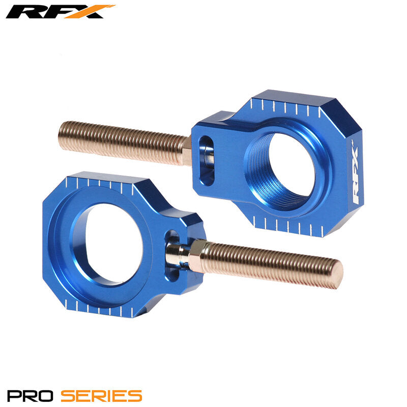 RFX Pro 2 Rear Axle Adjuster Blocks (Blue)