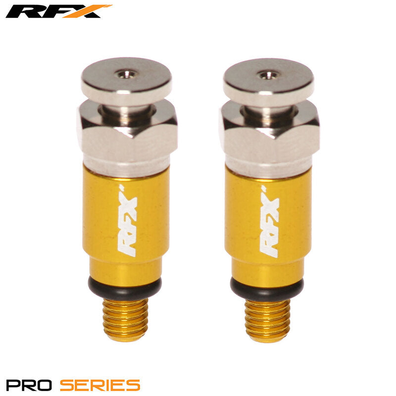RFX Pro Fork Air Bleeders M5x0.8 (Yellow) Kayaba/Showa