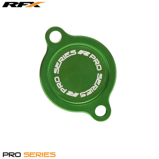 RFX Pro Oil Filter Cover (Green) - Kawasaki KXF250