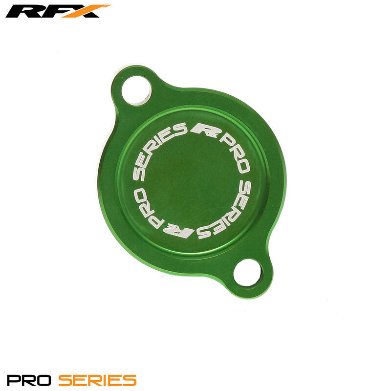 RFX Pro Oil Filter Cover (Green) - Kawasaki KXF250