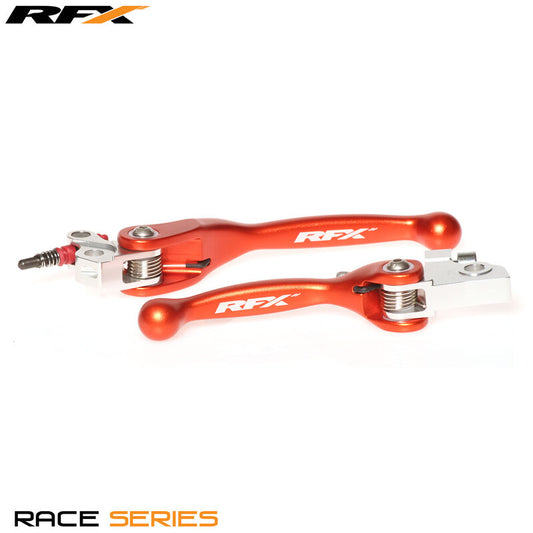 RFX Race Forged Flexible Lever Set (Orange) - KTM SX65/85
