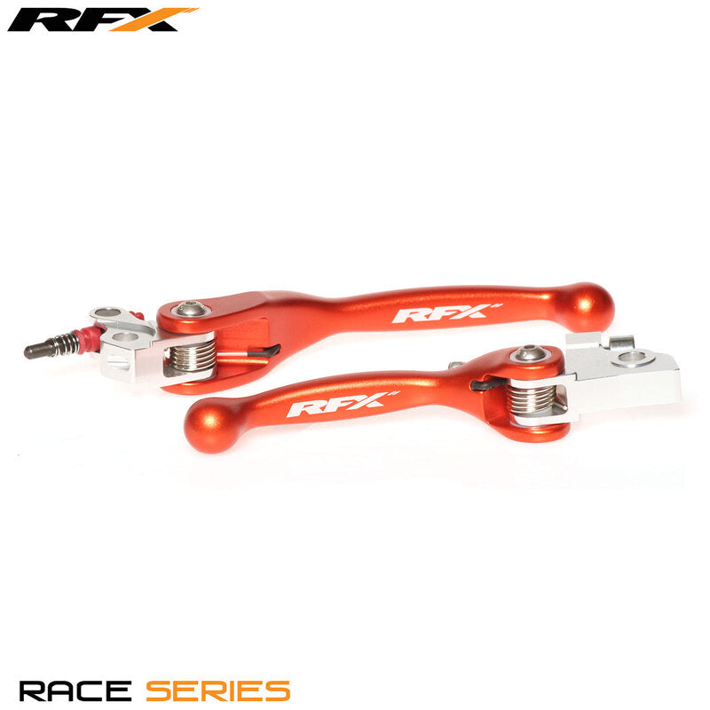 RFX Race Forged Flexible Lever Set (Orange) - KTM SX65/85