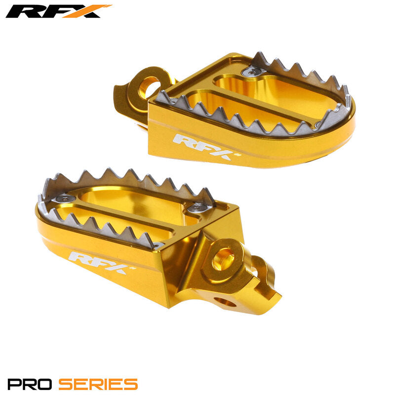RFX Pro Series 2 Footrests (Yellow) - Suzuki RMZ250/450 - 1110574002